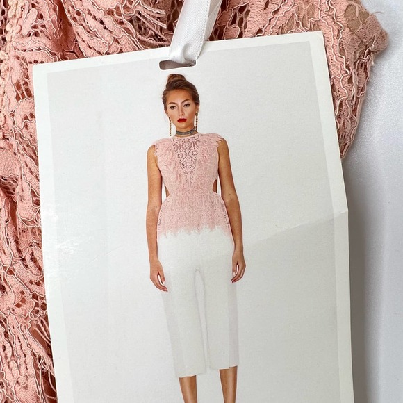 NWT Foxiedox Dasha Lace Top Blush Size Small - Picture 1 of 5